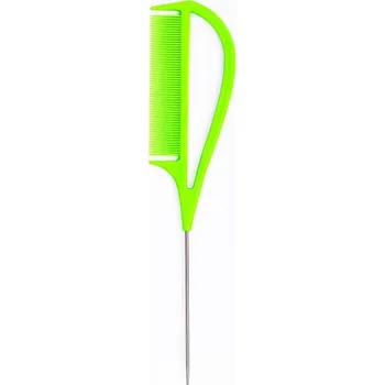 hřeben Hřeben na tupírování vlasů s rukojetí - zelený