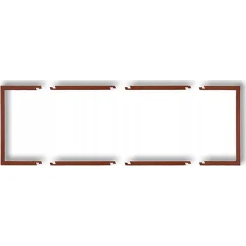 vypínač Rámeček Karlik hnědý