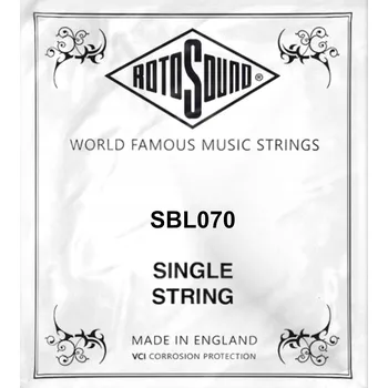 Struna pro kytaru a smyčcový nástroj Struna pro baskytaru ROTOSOUND Roto Stainless Steel 070w
