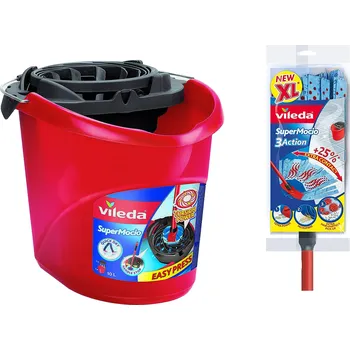 mop Kbelík a třásňový mop Vileda