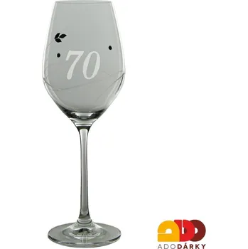 Sklenice Jubilejní sklenice Swarovski "70" (Skleněná číše )