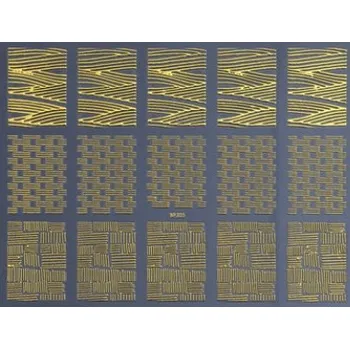 samolepka Samolepky na nehty velké zlaté samolepicí | Č.12