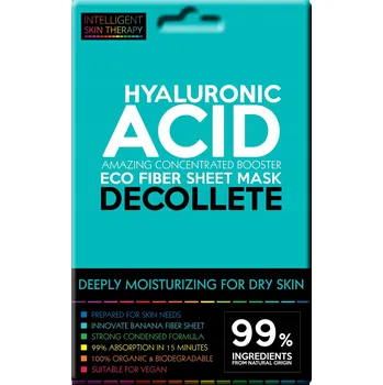 Pleťová maska Beautyface Expresní Maska na Dekolt s Kyselinou Hyaluronovou pro Suchou Pleť 25+