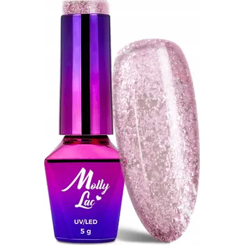 Lak na nehty Hybridní lak barevný lak Molly Lac Odstíny červené a růžové