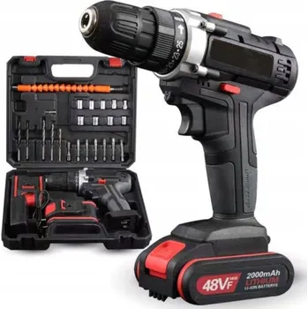 Vrtačka AKUMULÁTOROVÁ VRTAČKA S PŘÍKLEPEM + 2 BATERIE + SADA PŘÍSLUŠENSTVÍ ZDARMA