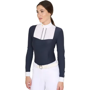 Dámské tričko EQUESTRO Triko závodní Cotton Equestro, dámské, navy S