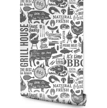 Fototapeta Tapeta grilování barbeque maso zvířata do kuchyně