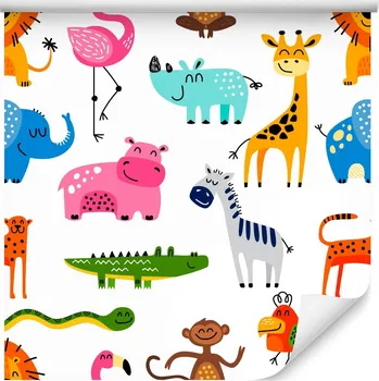 Fototapeta Dětská tapeta DIVOKÁ ZVÍŘATA Dekorace