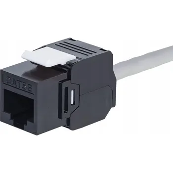 Síťový konektor Keystone modul RJ45 kat. 5e UTP, bez použití nářadí, Netrack, černý