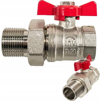 Ventil Kulový kohout Invena 3/4'' KUREK ZAWÓR 3/4" ŠROUBENÍ DŁAWICA INVENA