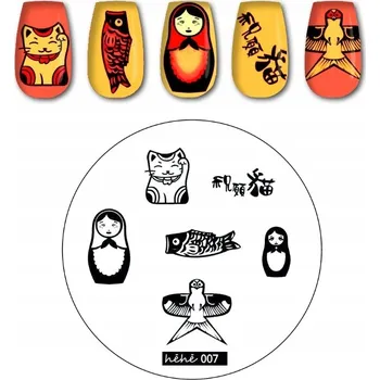 Přípravek na nehty Šablona / Destička na nehty pro zdobení nehtů