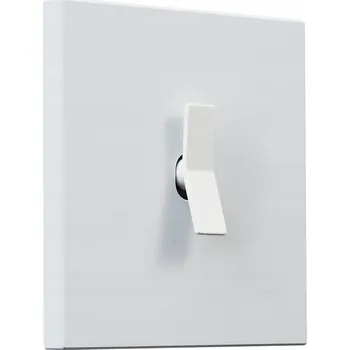 vypínač Kvadratický kovový vypínač jednoduchý / schodišťový bílý matný Togglica Deuce