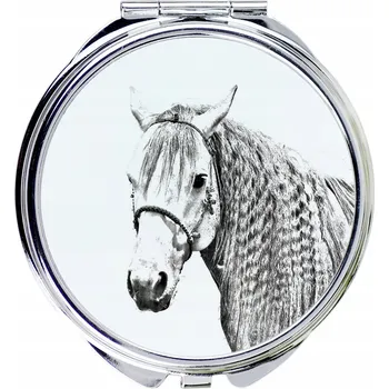 Kosmetické zrcátko Kůň Azteca - kapesní zrcátko s koněm, personalizované zrcátko do kabelky