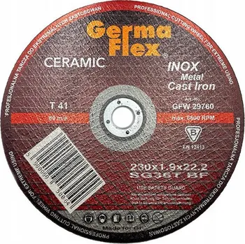 Vrták KERAMICKÝ kotouč na řezání kovu INOX 230x1,9 mm - Kvalitní