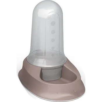 Miska pro psa Zásobník na vodu a krmivo pro psy a kočky 2v1, 800 ml / béžová