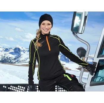 Funkcní Troyer thermo stretch dámské e.s. motion 2020 velikost XL černá/výstražná žlutá/výstražná oranžová Strauss