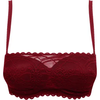 Podprsenka Dámská vyztužená podprsenka Bandeau Bra 50636-7 - Selmark 75C