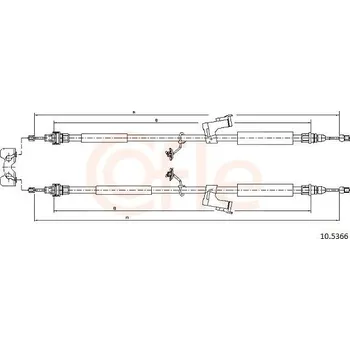 Autodíl Tažné lanko, parkovací brzda COFLE CFE10.5366