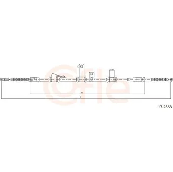Autodíl Tažné lanko, parkovací brzda COFLE CFE17.2568