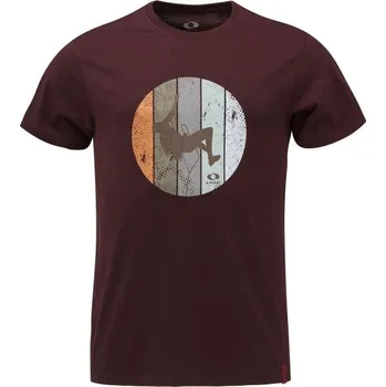 Pánské tričko Pánské tričko LOAP BELUR XXL Vínová, Mix