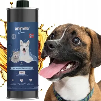 Lososový olej z norského lososa pro psy a kočky Animille Premium Care 1 L