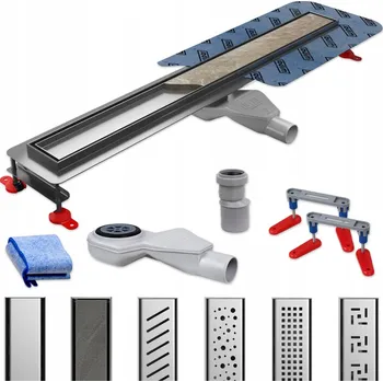 Odvodňovací žlab Lineární odtok Wiper PREMIUM 100 cm