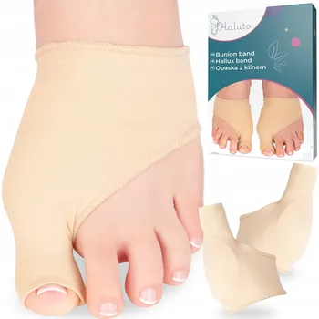 Elastický Hallux valgus bandáž s gelovou OCHRANOU na bolavého otlaku PÁR HALUTO