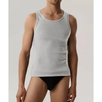 Pánské tílko Pánské tílko Atlantic BMV 046 grafit/dek.šedá S