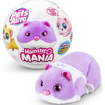 plyšák Pets Alive Křeček fialový