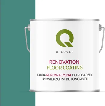 barva na zeď Akrylová Barva na betonu Q-COVER 5 l RAL6033 POLOMATNÁ PRO NÁTĚR BETONOVÝCH POVRCHŮ polomatná