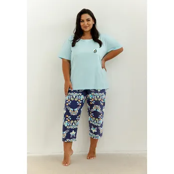 Pánské pyžamo Pyžamo Taro Kristen 3366 cr/r 2XL-3XL W25 dámské tyrkysová XXL