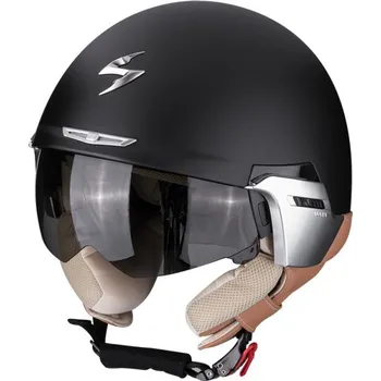 Helma na motorku Scorpion Exo EXO-100 Padova II černá matná/béžová