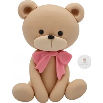 Figurka Hnědý Dortík Vanilla Cake z cukrové hmoty