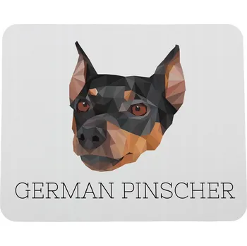 Obraz Střední pinč podložka pod myš s geometrickým psem