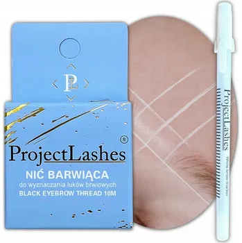Přípravek na oči Barvicí nit na obočí + fix WHITE BROW MARKER