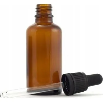 Láhev Skleněná lahvička s pipetou Emcor 100 ml hnědá