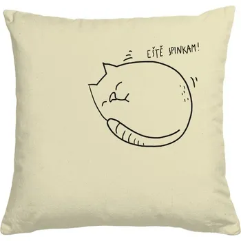 Pánská móda Polštář bavlněný s potiskem Eště spinkam