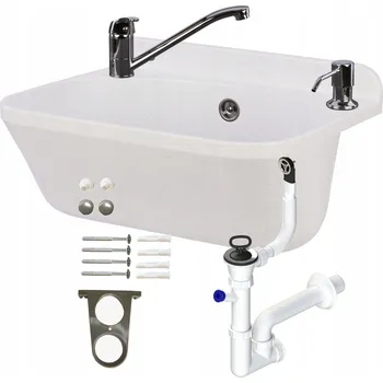 Granitový dřez Technický dřez pracovní komora baterie dávkovač