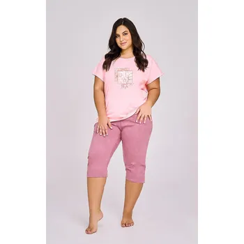Pánské pyžamo Pyžamo Taro Isla 3414 cr/r 2XL-3XL W25 dámské Růžová 3xl