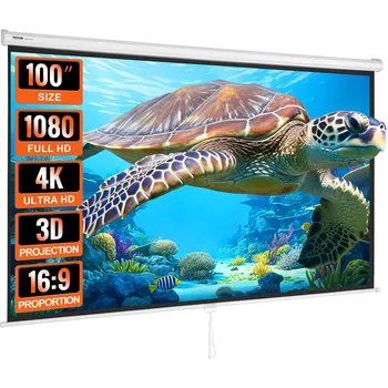 Obraz Projekční plátno 16:9 Vevor TL-100S-A 168 cm x 168 cm