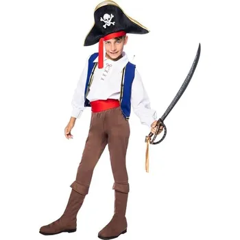 Karnevalový kostým Funiglobal - Barevný kostým pirát pro děti - 7-9 years