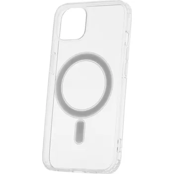 Pouzdro na mobilní telefon Silikonové TPU pouzdro Mag Anti Shock 1,5 mm pro Apple iPhone 15, transparentní