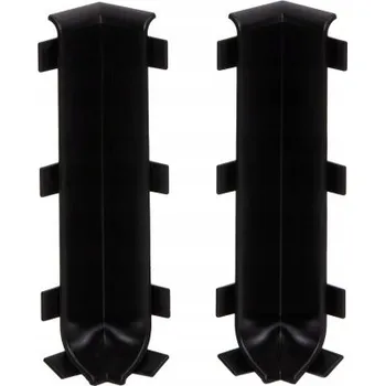 soklová lišta Vnitřní roh Cezar PVC 1 x 80 délka 1 cm černý