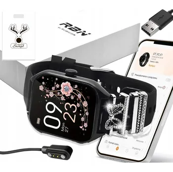 Chytré hodinky Chytré Hodinky Rubicon F03 Pro černé