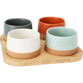 Stolování Siaki Sada barevných misek na servírování