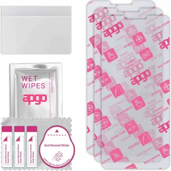 Pouzdro na mobilní telefon Hybridní Sklo apgo pro LG K10 2018, 3 ks