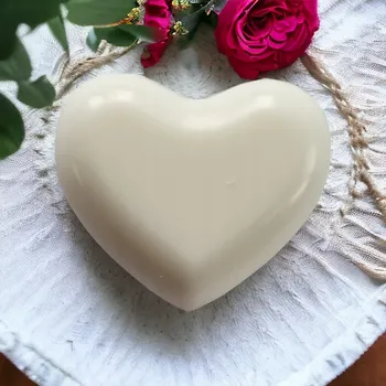 Mýdlo Přírodní mýdlo ruční výroba Malinové Srdce 20 G bílé