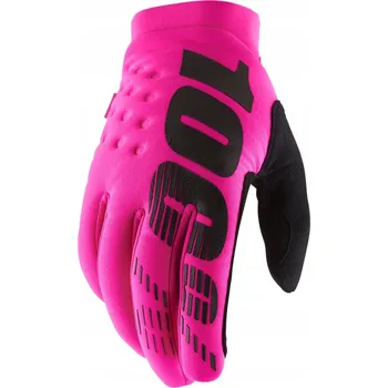 Moto rukavice Rukavice 100% Brisker pink XXL