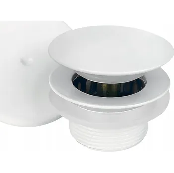 Sifon Zátka klik-klak kulatý GERMANline 730 bílá