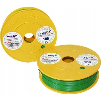 elektrický kabel Vodič LGY/H05V-K 0,50 mm2 100 m Zelený
